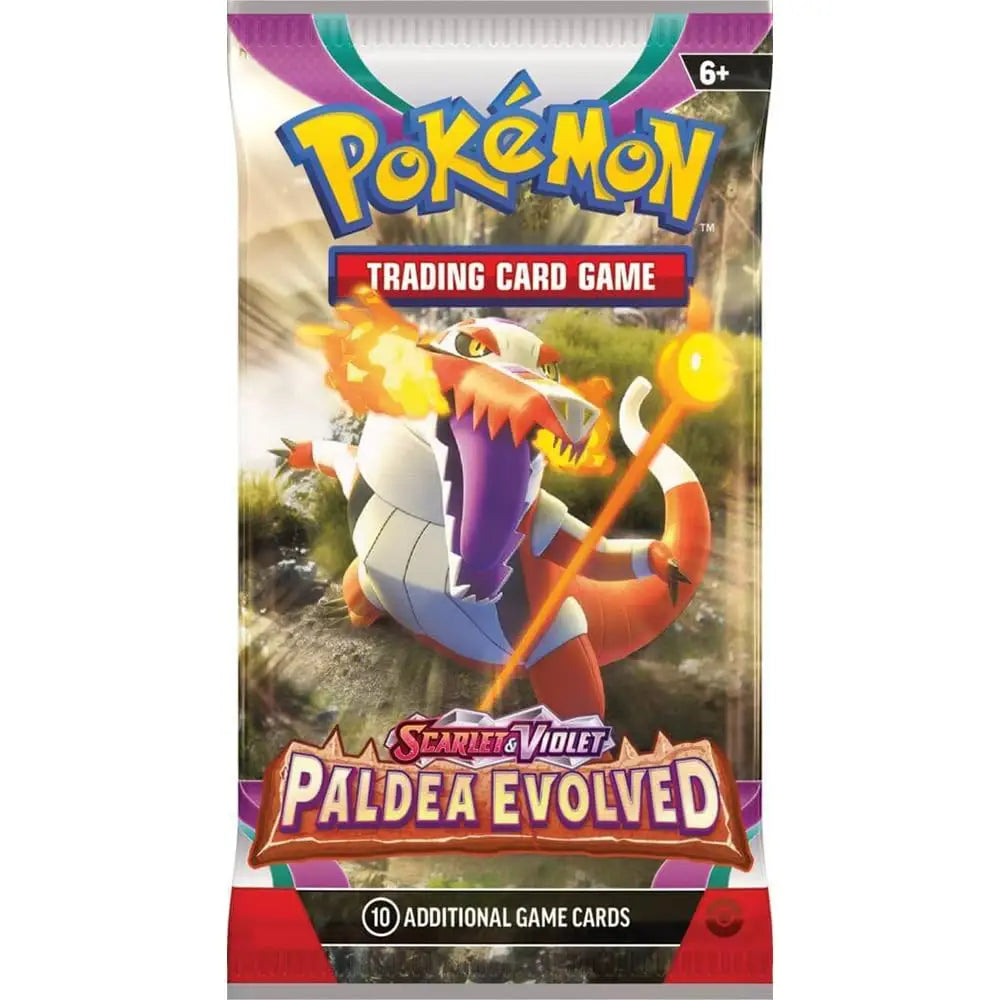 Pokemon TCG Scarlet & Violet Paldea Evolved Booster Pack Skeledirge artwork English Version