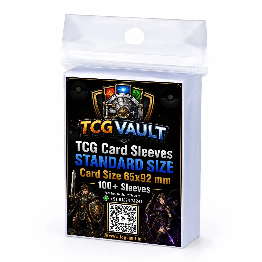 TCG Standard Card Sleeves 65x92mm 100+ Sleeves Pack - TCGVault