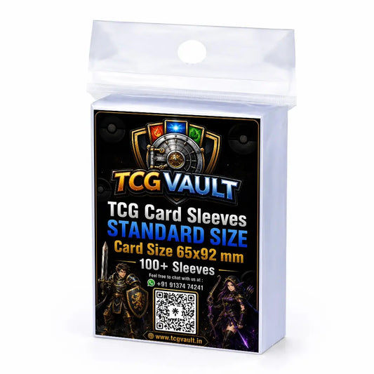 TCG Standard Card Sleeves 65x92mm 100+ Sleeves Pack - TCGVault