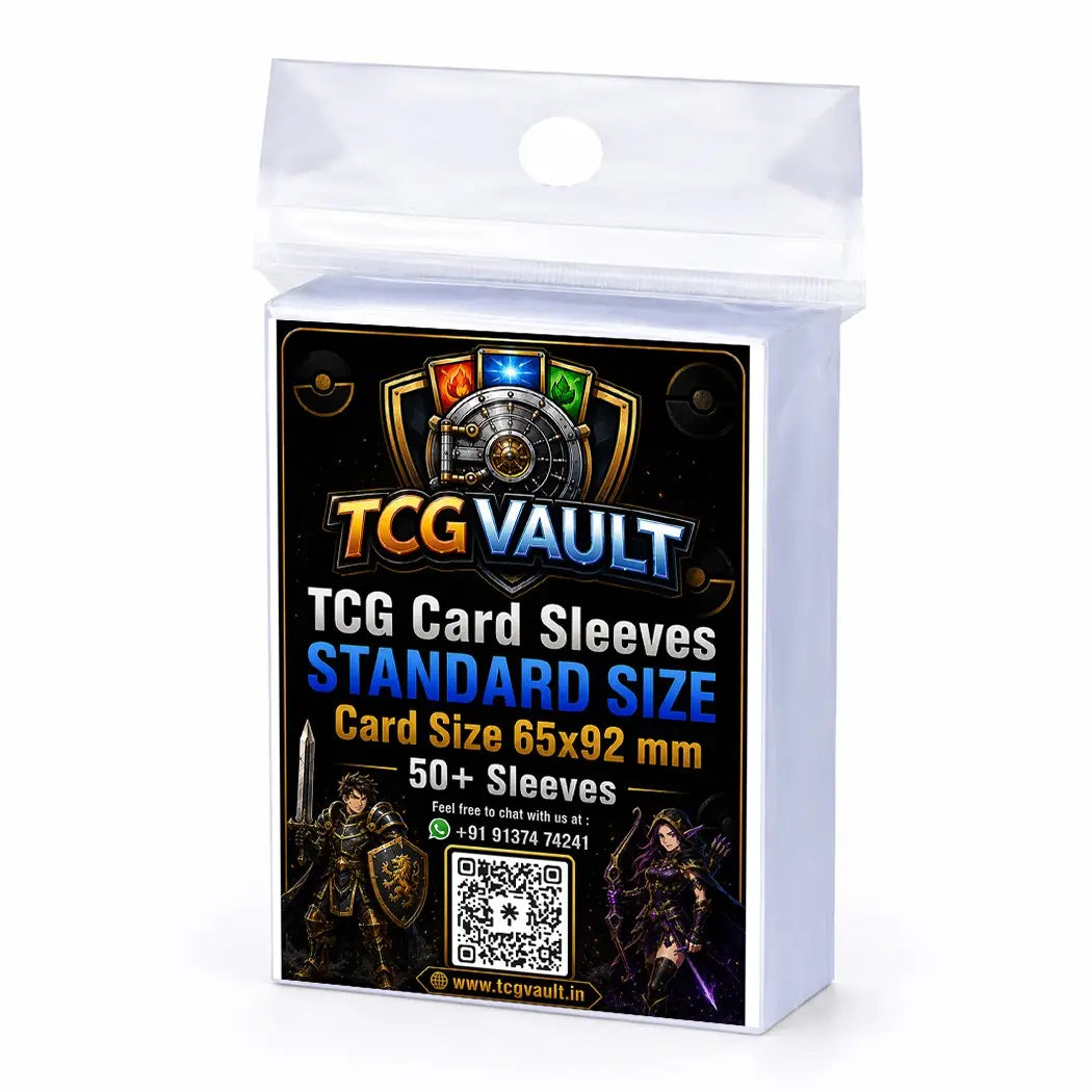 TCG Standard Card Sleeves 65x92mm 50+ Sleeves Pack - TCGVault