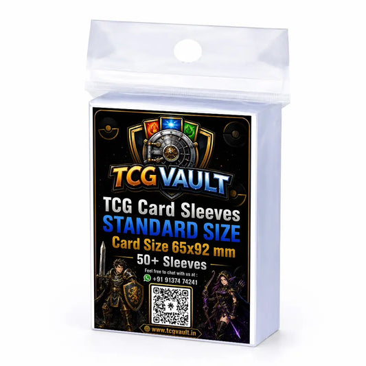 TCG Standard Card Sleeves 65x92mm 50+ Sleeves Pack - TCGVault