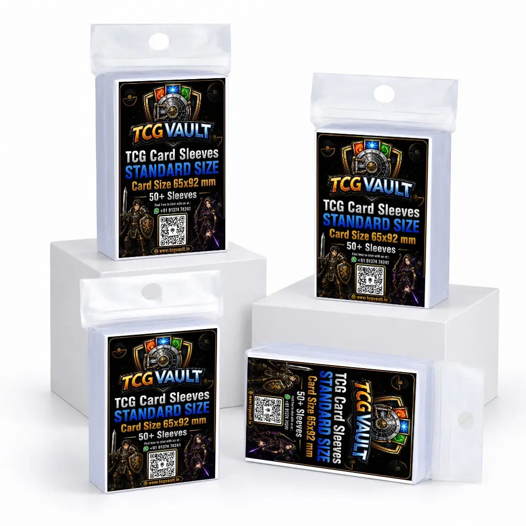 TCG Standard Card Sleeves 65x92mm 50+ Sleeves Pack - TCGVault