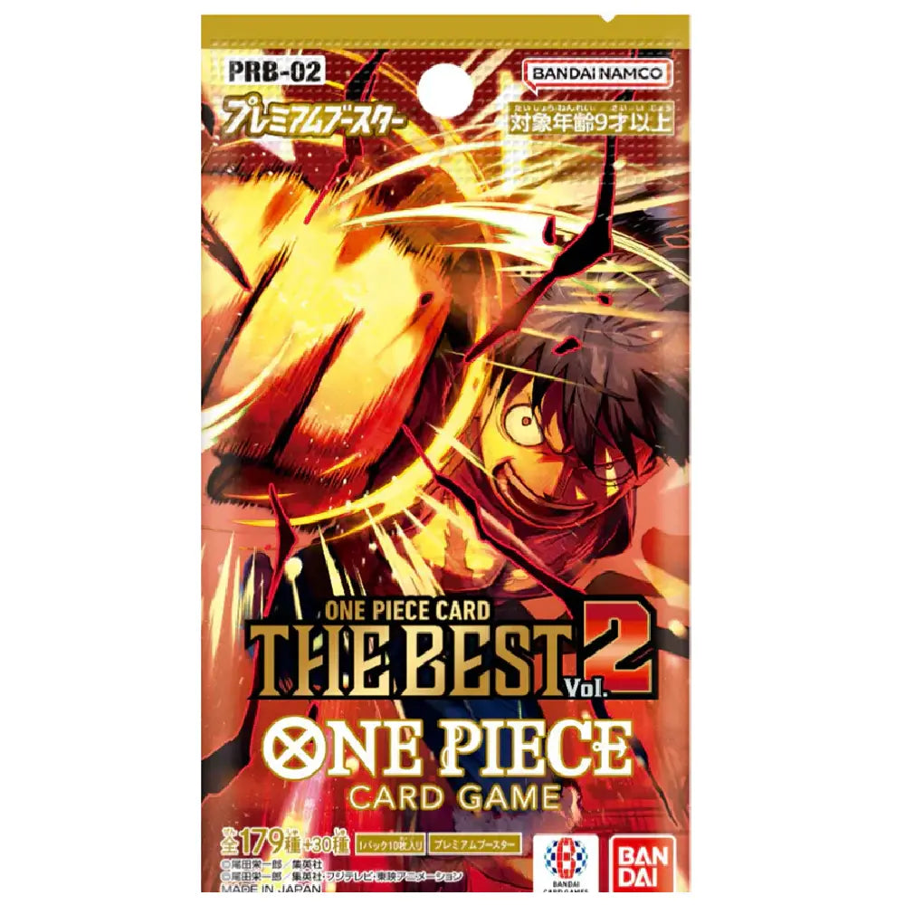 One Piece The Best PRB-02  Vol.2 Booster Pack Japanese Version - TCGVault