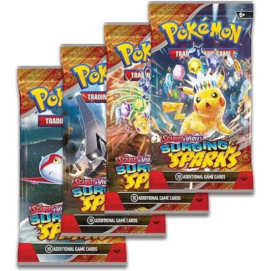 Pokemon TCG Scarlet & Violet Surging Sparks Booster Packs assorted pack artworks – English Version | TCGVault