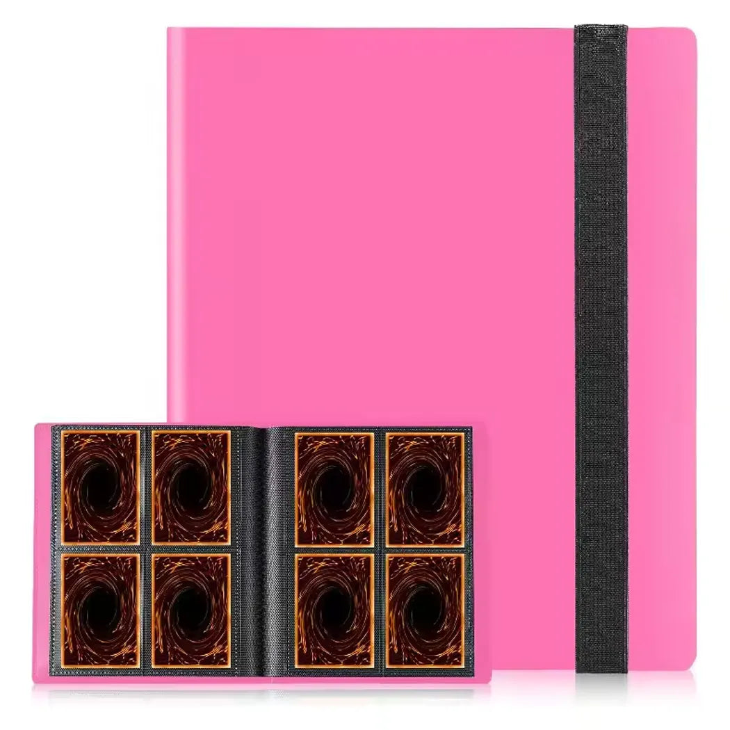 rose pink  blinder with black strip  4  pocket card holder