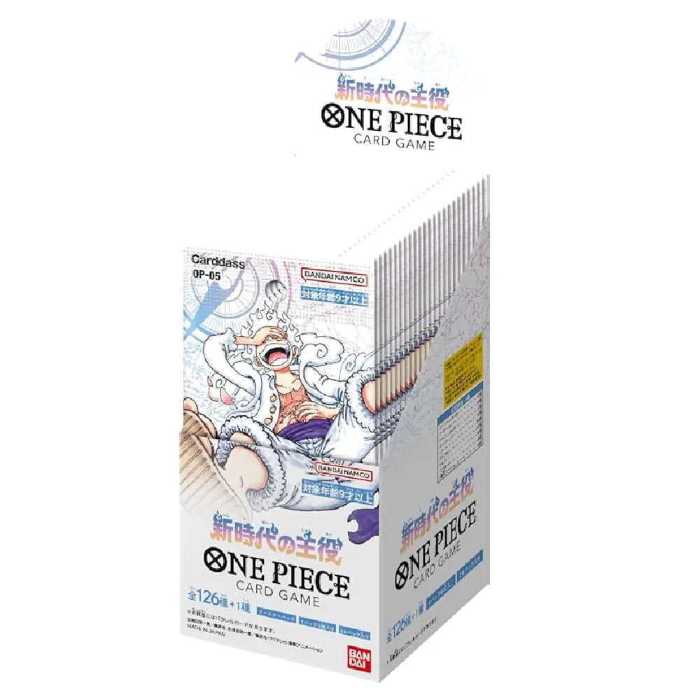 One Piece card game packaging on a white background
